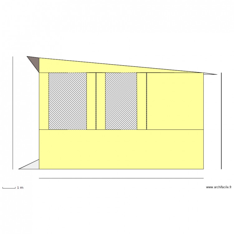 facade. Plan de 0 pièce et 0 m2