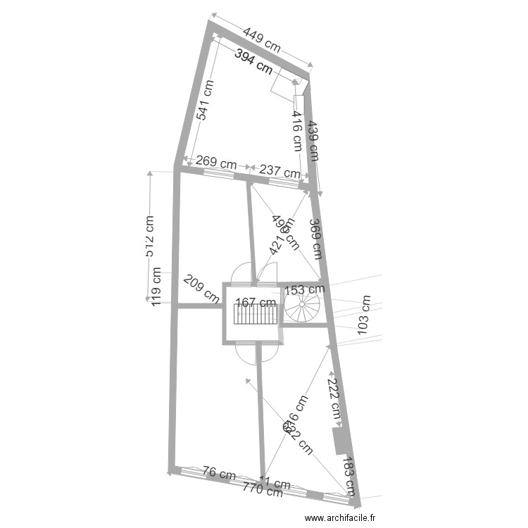 maison n1 tentative palier 8. Plan de 0 pièce et 0 m2