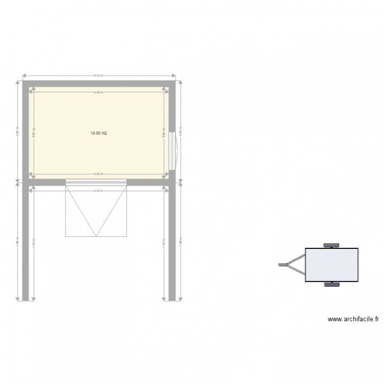 PLAN GARAGE A CARPORT. Plan de 0 pièce et 0 m2