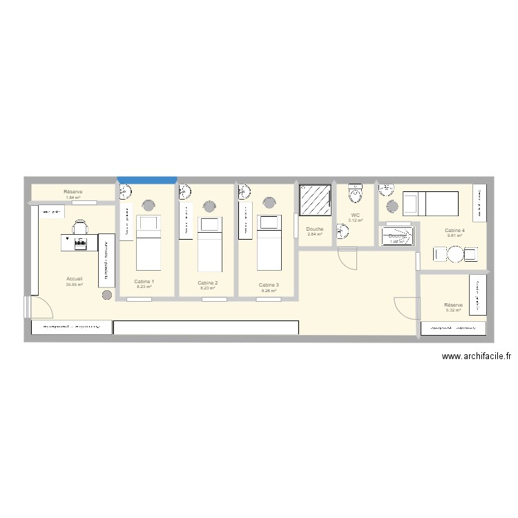 ecole. Plan de 0 pièce et 0 m2