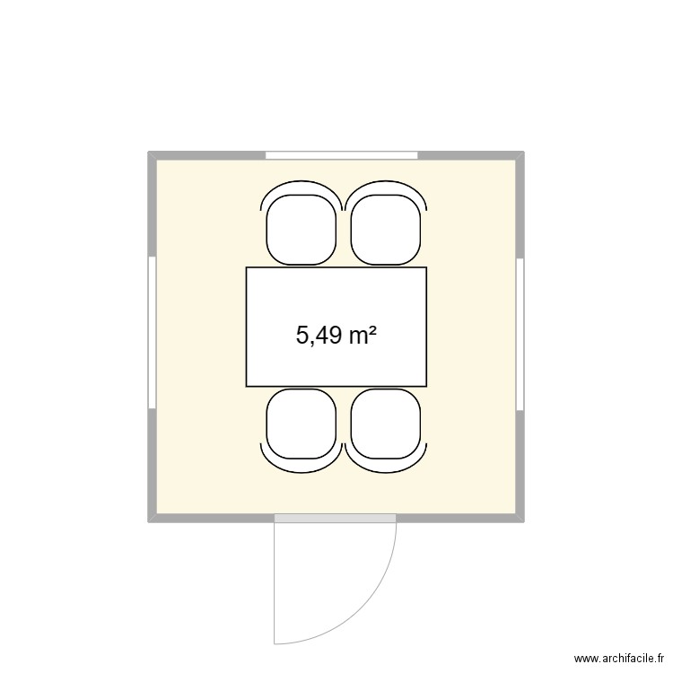 CHANTIER ST GEORGES D'ESPERANCHE. Plan de 1 pièce et 5 m2