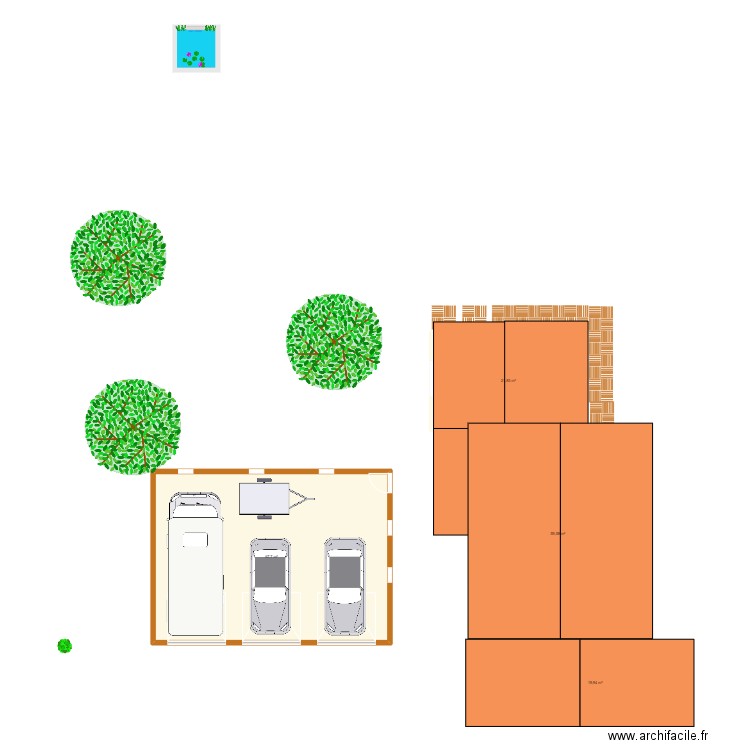 carpot v2. Plan de 4 pièces et 169 m2