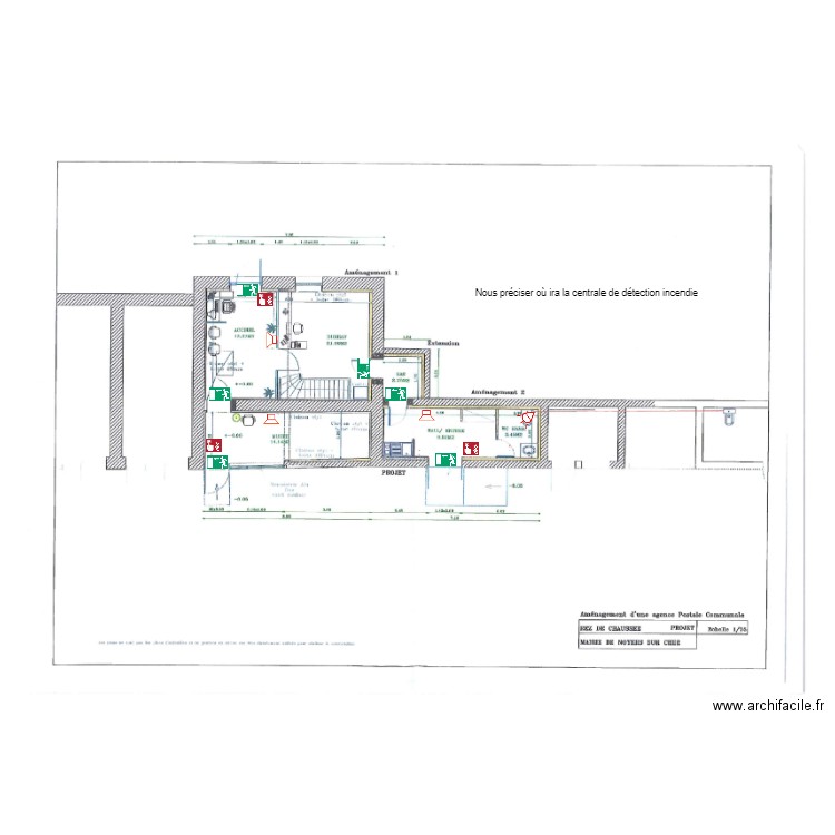 Agence postale sécurité. Plan de 0 pièce et 0 m2