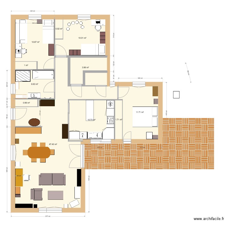 plan maison tv à droite. Plan de 0 pièce et 0 m2