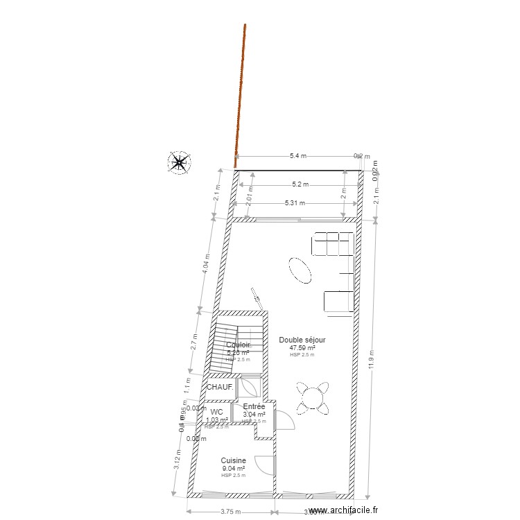 Plan RDC. Plan de 0 pièce et 0 m2