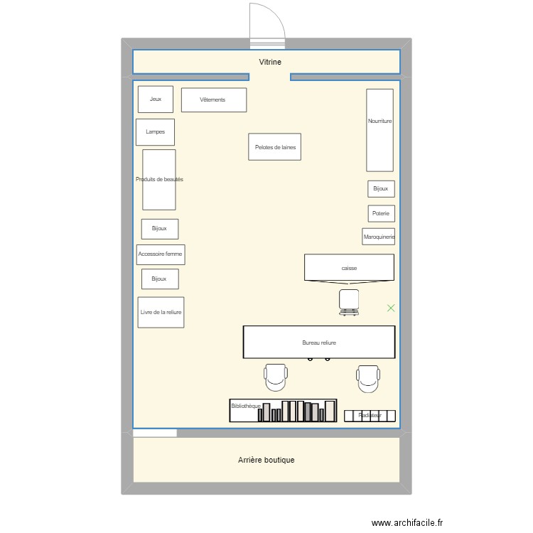 plan les pléiades. Plan de 2 pièces et 57 m2