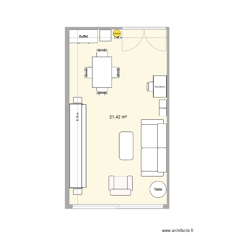 SEJOUR MARLY - 3. Plan de 1 pièce et 21 m2