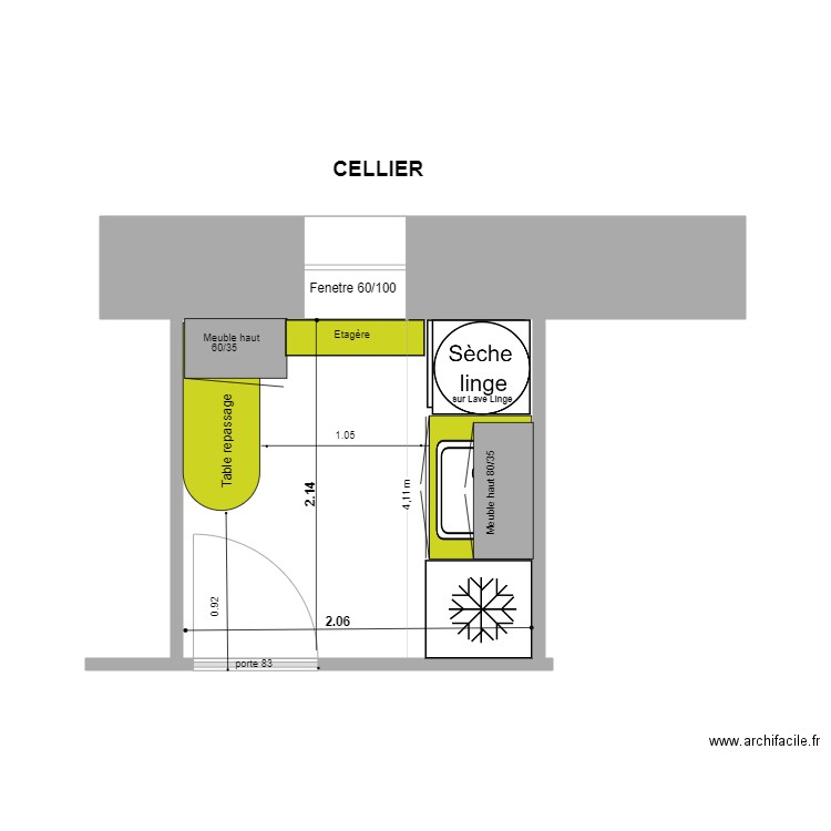 CELLIER,. Plan de 0 pièce et 0 m2