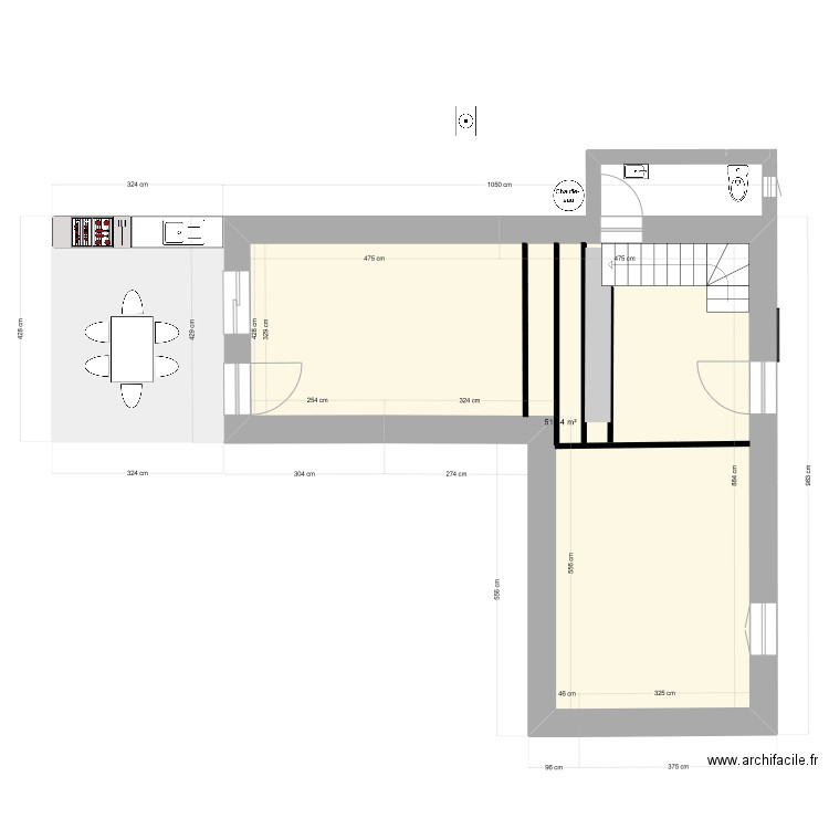 Appartement Quentin version solivage. Plan de 0 pièce et 0 m2