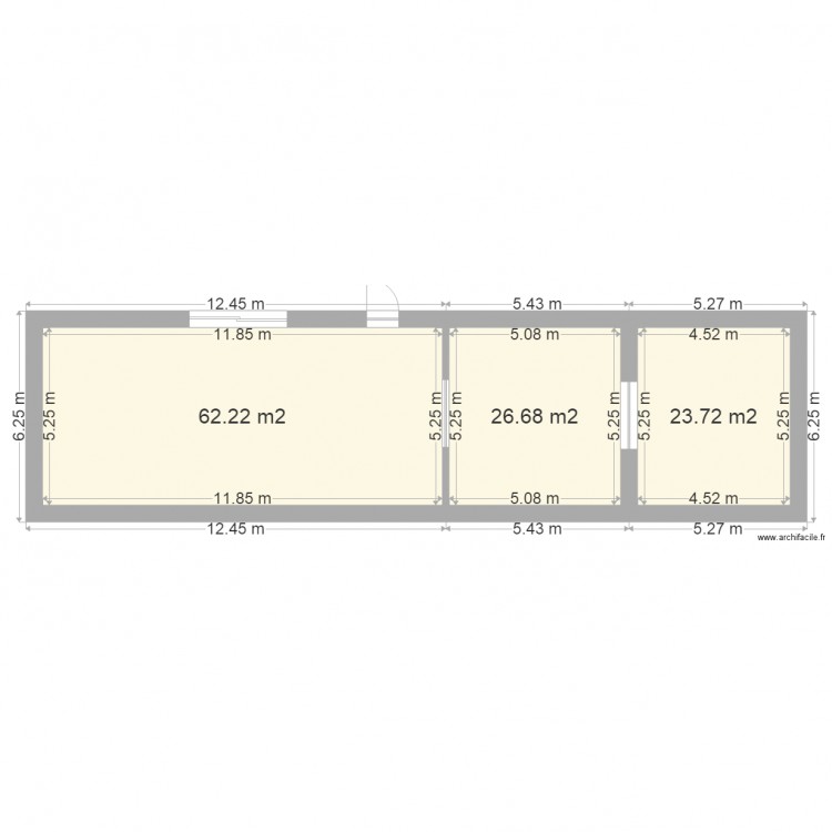 plan rdc actuel. Plan de 0 pièce et 0 m2