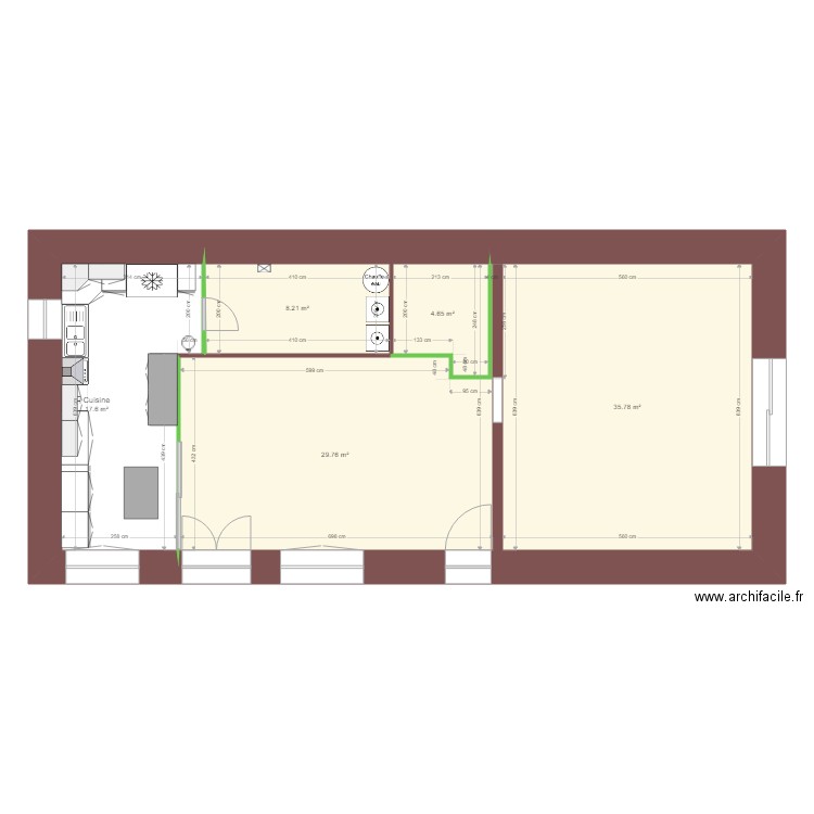 berth 1. Plan de 0 pièce et 0 m2