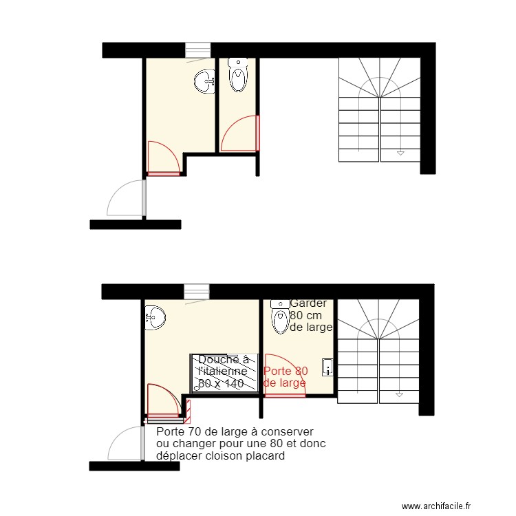 Danielle & Georges. Plan de 0 pièce et 0 m2