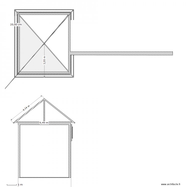 toiture. Plan de 0 pièce et 0 m2