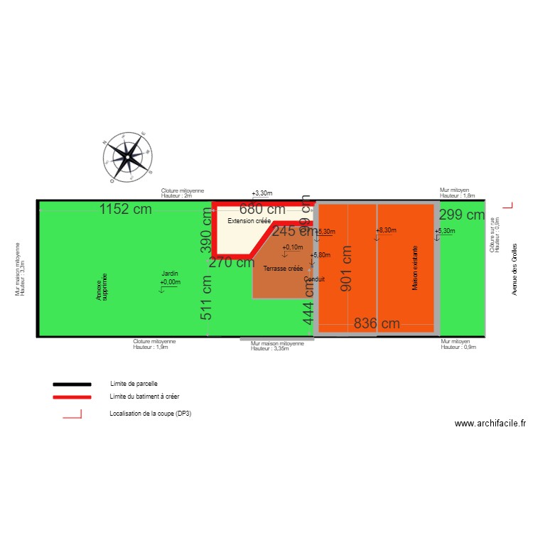 MASSE PROJETE nx. Plan de 0 pièce et 0 m2