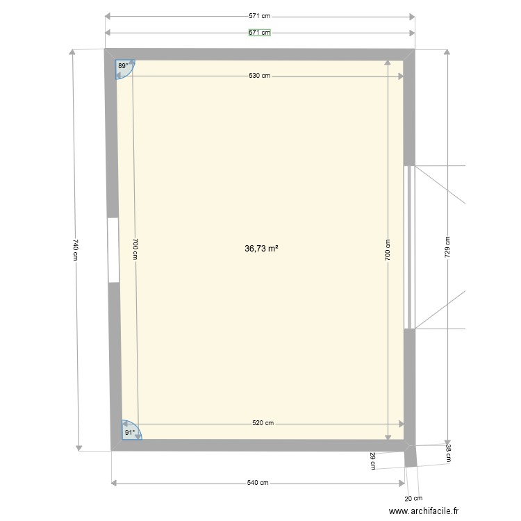 VUE DE HAUT. Plan de 0 pièce et 0 m2