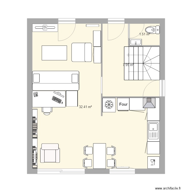 Aménagement pièce Try 2. Plan de 0 pièce et 0 m2