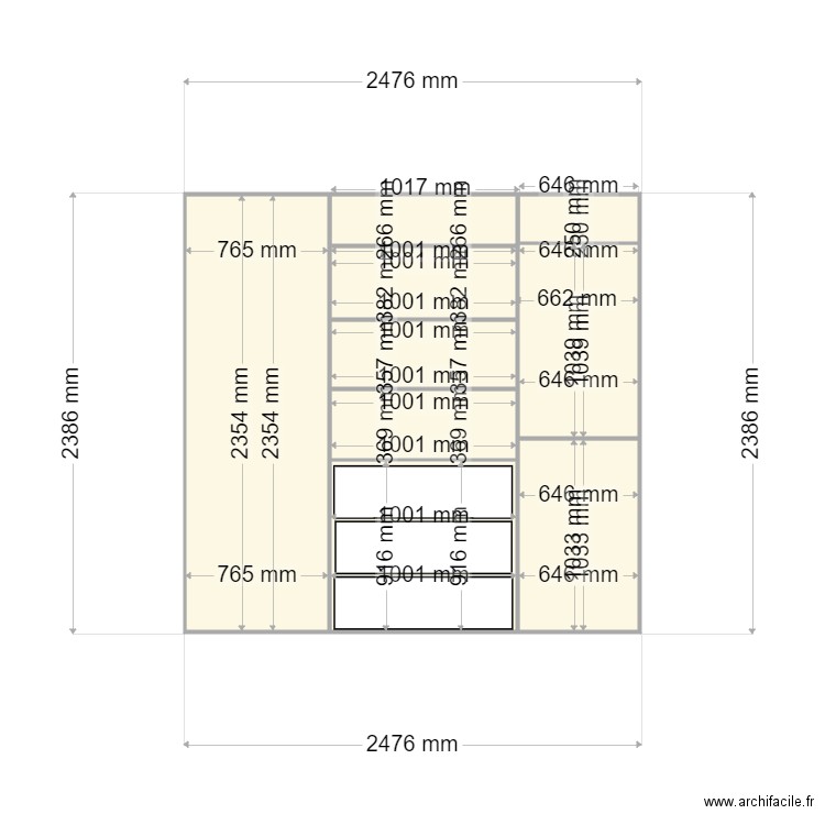 PLACARD. Plan de 0 pièce et 0 m2