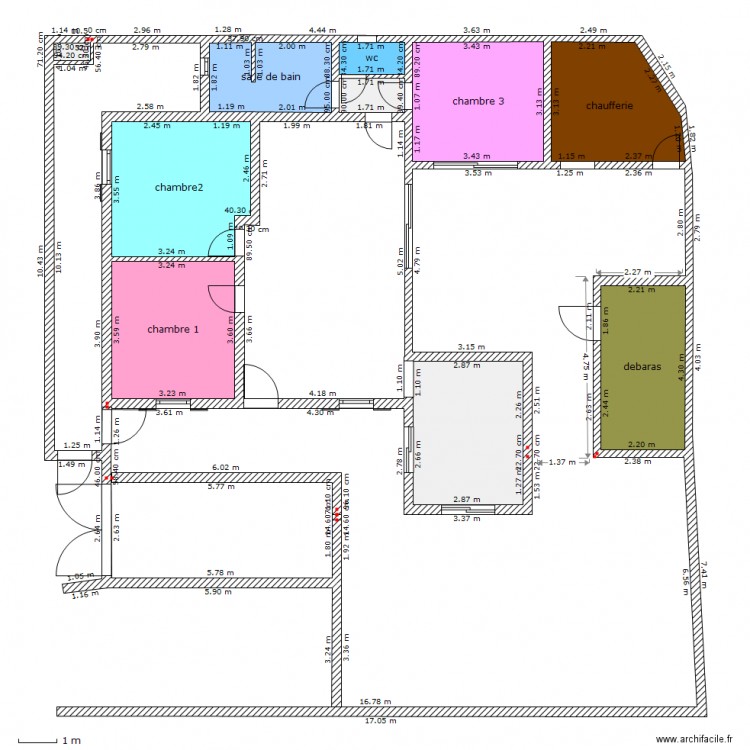 plan maison avec projet de cabanon. Plan de 0 pièce et 0 m2