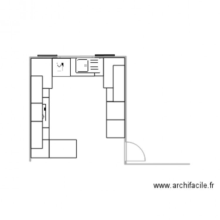 cuisine haut. Plan de 0 pièce et 0 m2