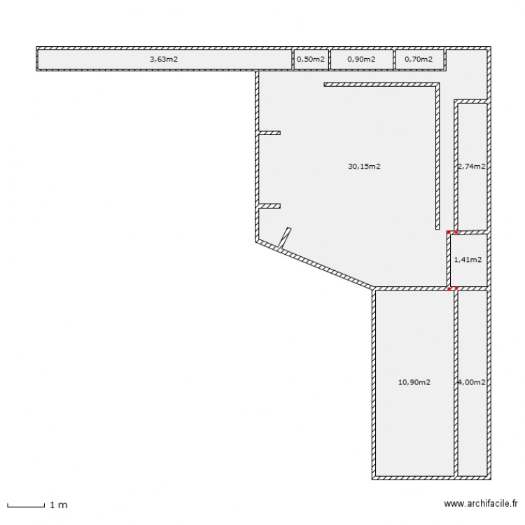 terasse. Plan de 0 pièce et 0 m2