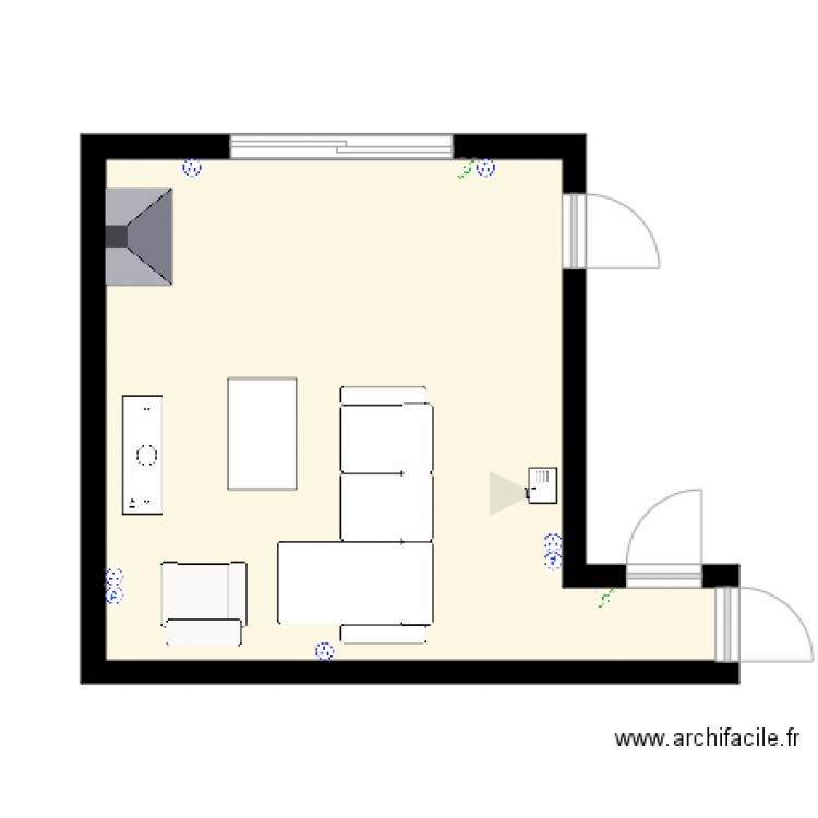 salon. Plan de 0 pièce et 0 m2