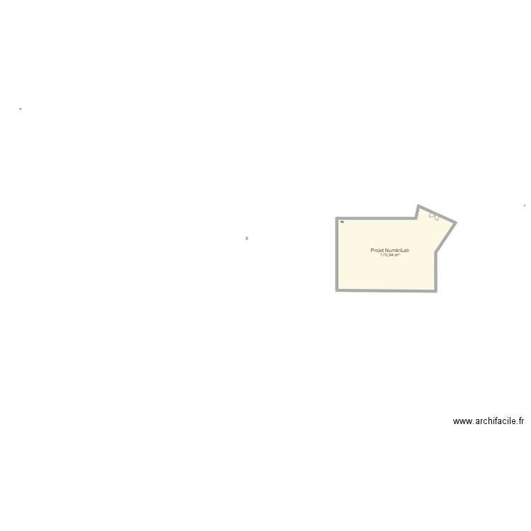 Numérilab 2. Plan de 1 pièce et 171 m2