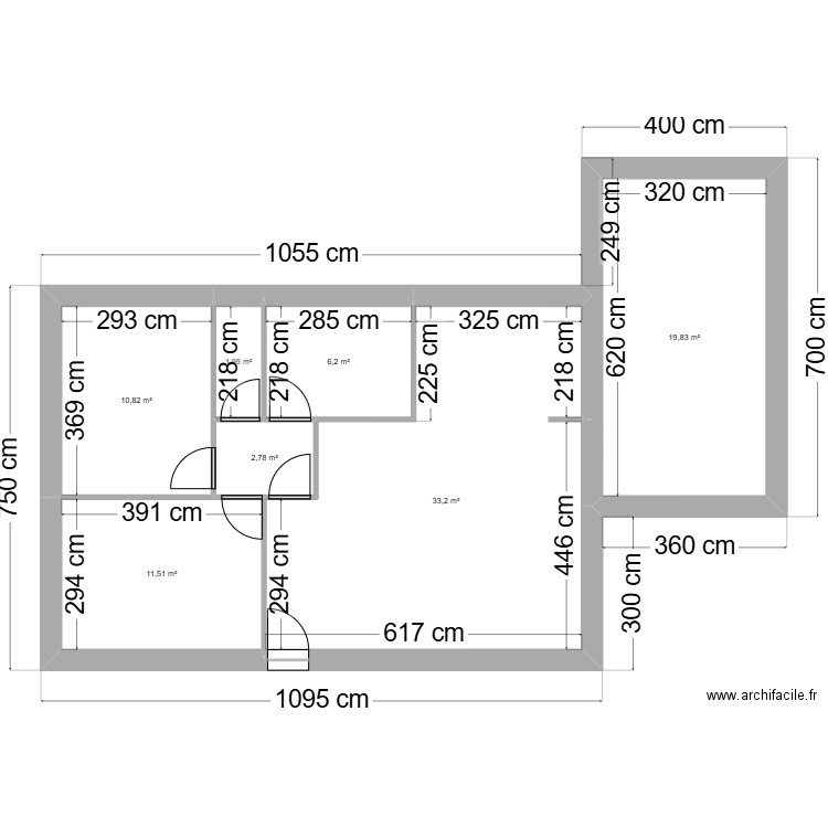 JM version eco . Plan de 7 pièces et 86 m2