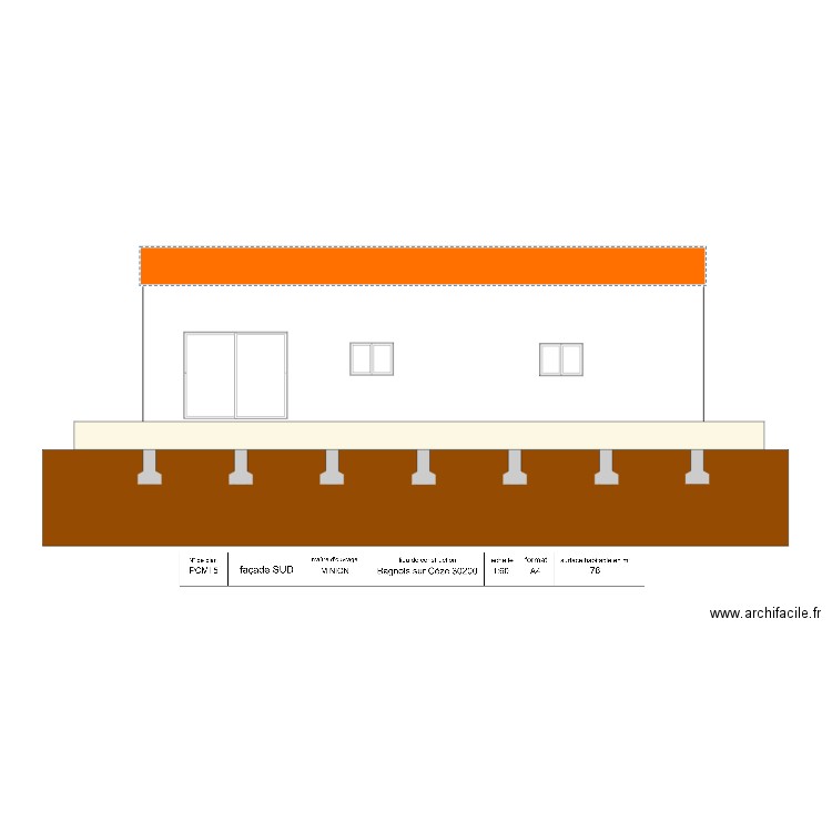 plan SUD. Plan de 0 pièce et 0 m2