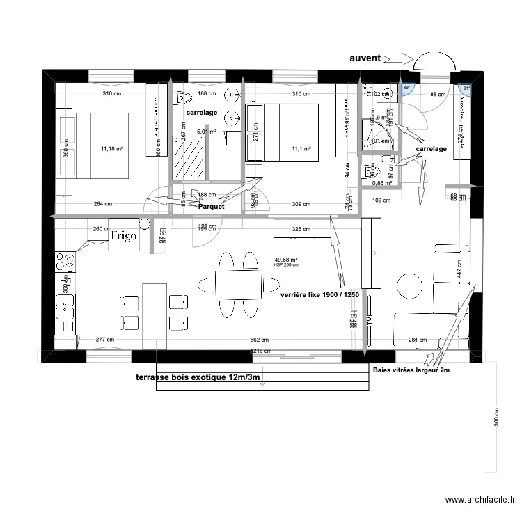 Petite Maison 2024 -3. Plan de 6 pièces et 80 m2