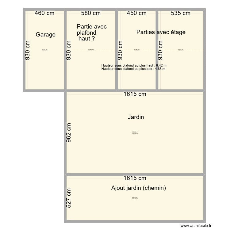 plan vierge maison Cairanne. Plan de 6 pièces et 429 m2