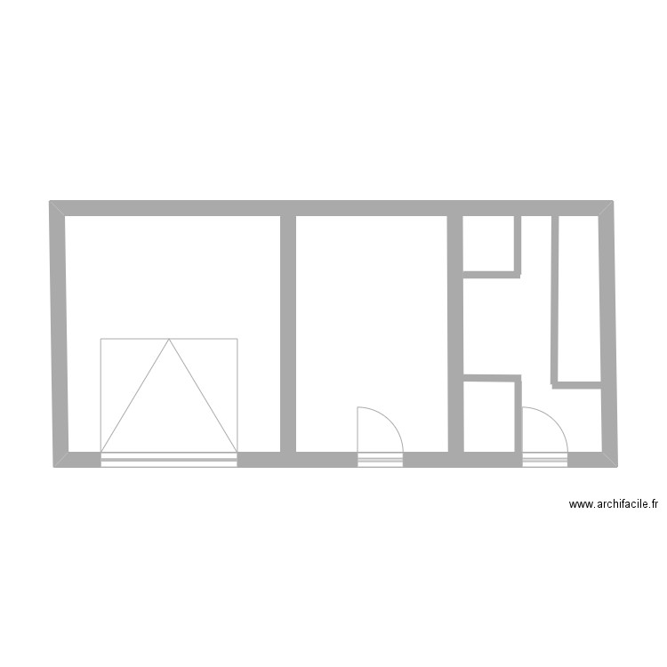 GARAGE ET HANGARS. Plan de 1 pièce et 39 m2