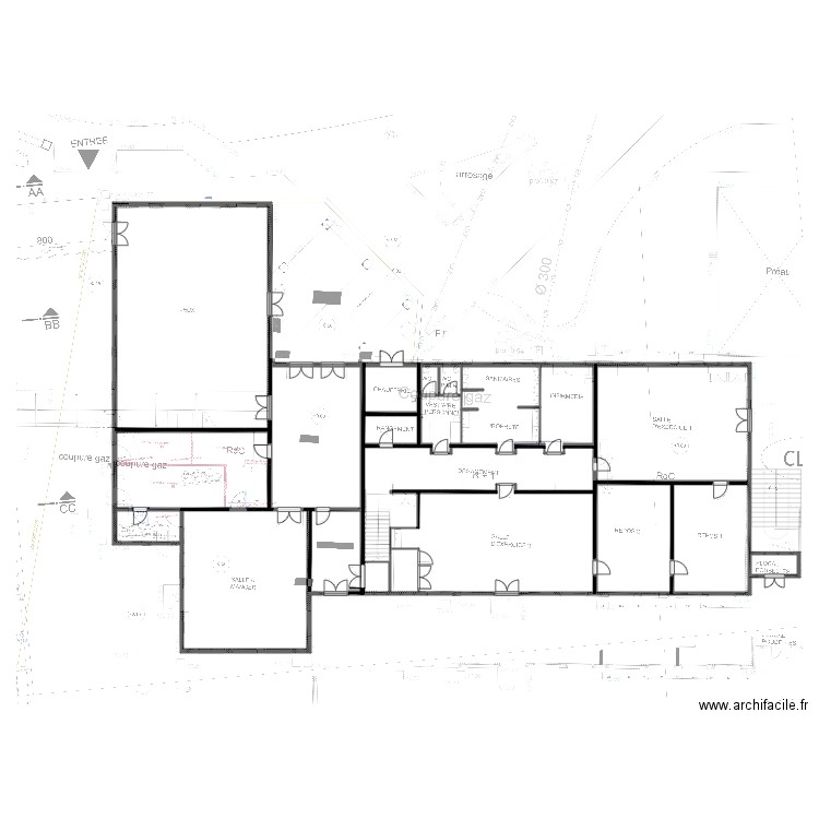 sdffsd. Plan de 21 pièces et 603 m2