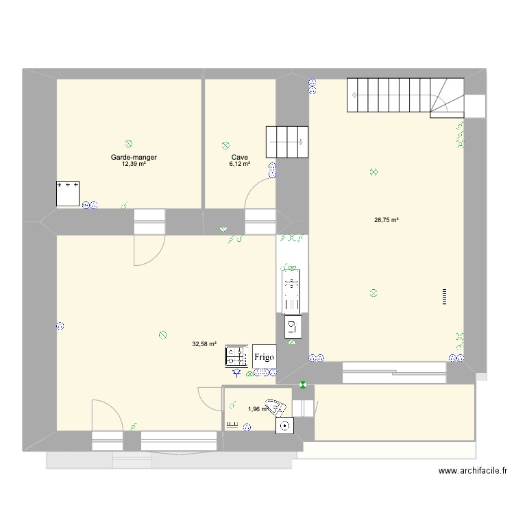 Virieu def2. Plan de 17 pièces et 270 m2