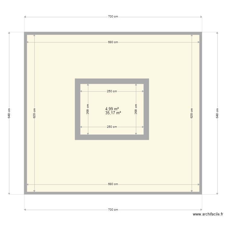 blaise. Plan de 2 pièces et 47 m2