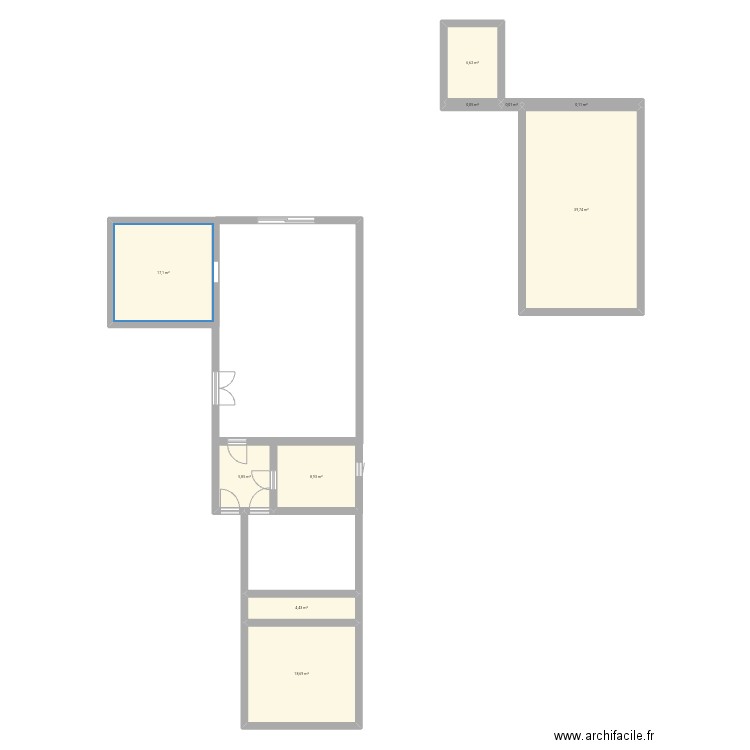 Archith. Plan de 10 pièces et 102 m2