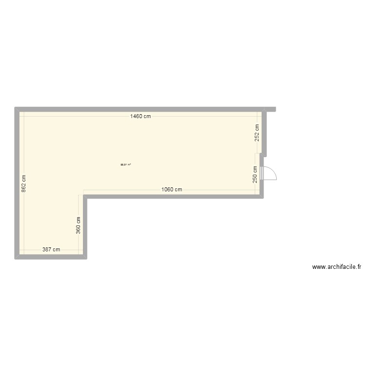 123. Plan de 1 pièce et 87 m2