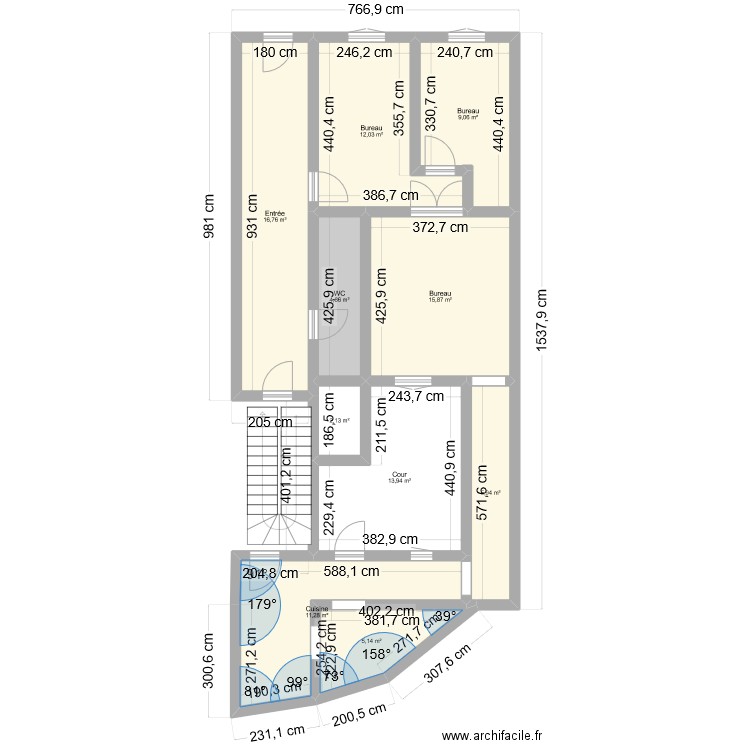 Libellule Immo Rdc. Plan de 10 pièces et 97 m2