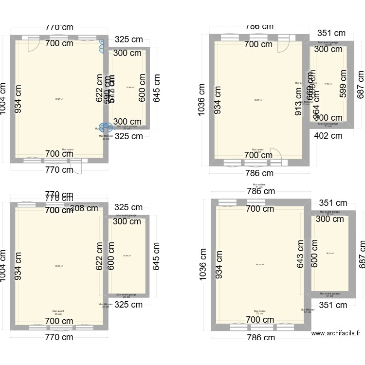 Castronovo. Plan de 8 pièces et 331 m2