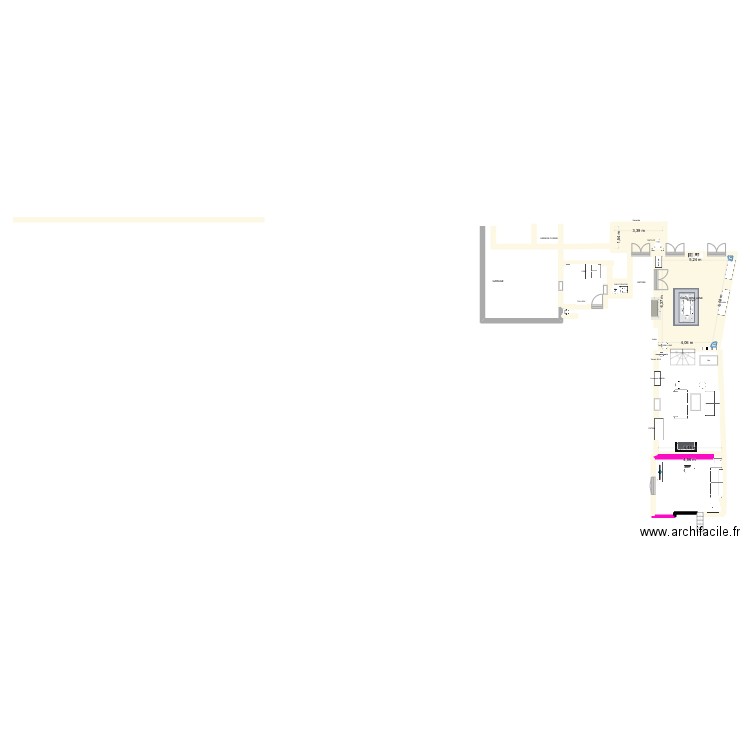 GADENCOURT2. Plan de 2 pièces et 35 m2