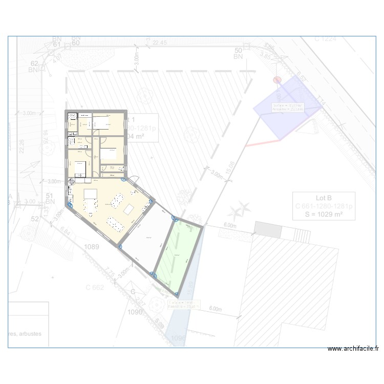 Renarde 03-11-2024. Plan de 12 pièces et 168 m2