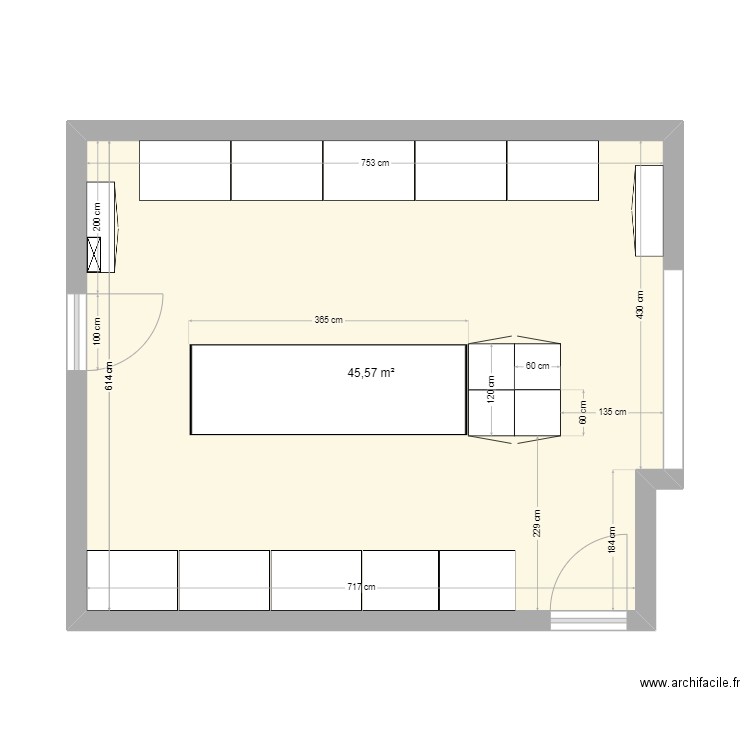 450-FuturV1. Plan de 1 pièce et 46 m2