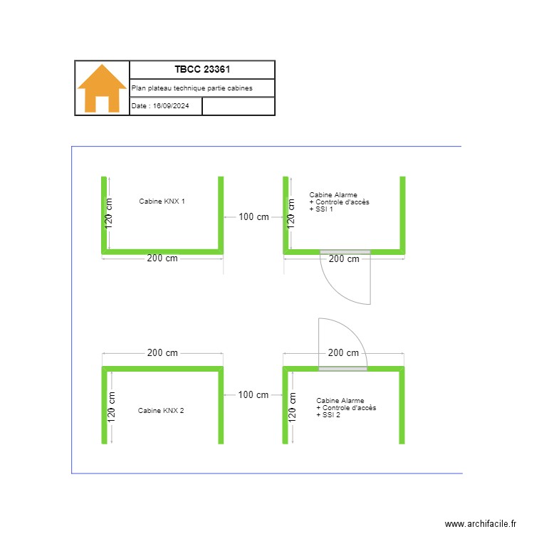 TBCC PLATEAU TECHNIQUE BAT 13. Plan de 0 pièce et 0 m2