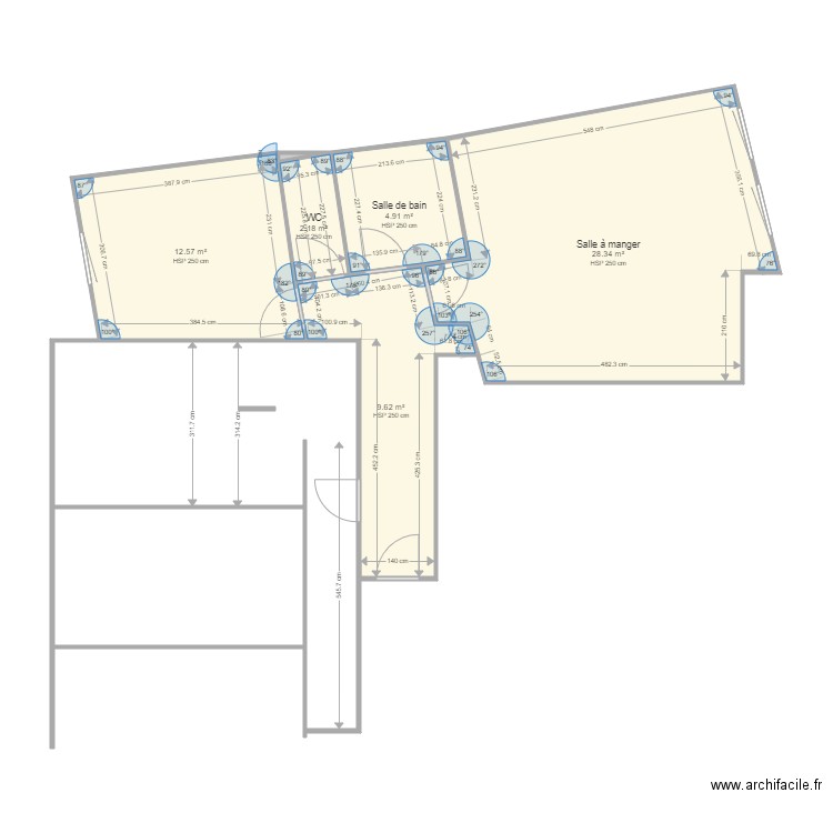 FONCIA B22 SEJ. Plan de 6 pièces et 58 m2