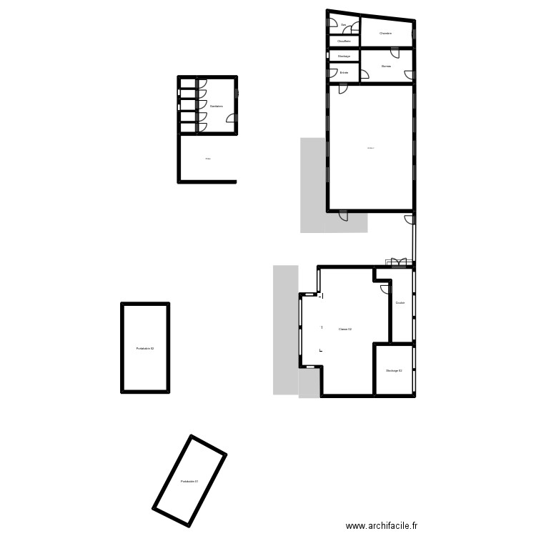 École Jacques Brel Herrin. Plan de 18 pièces et 335 m2