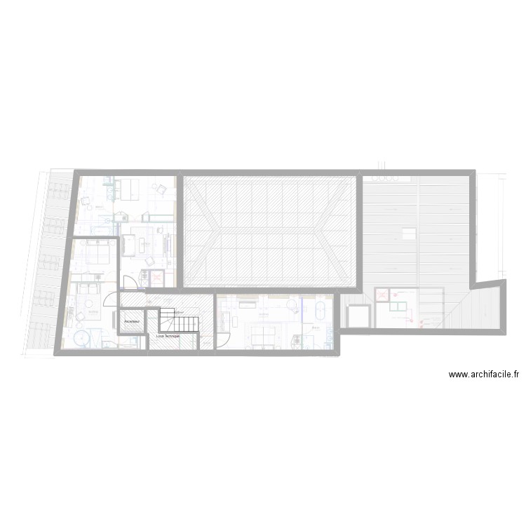 ChouchouR+5 . Plan de 8 pièces et 208 m2