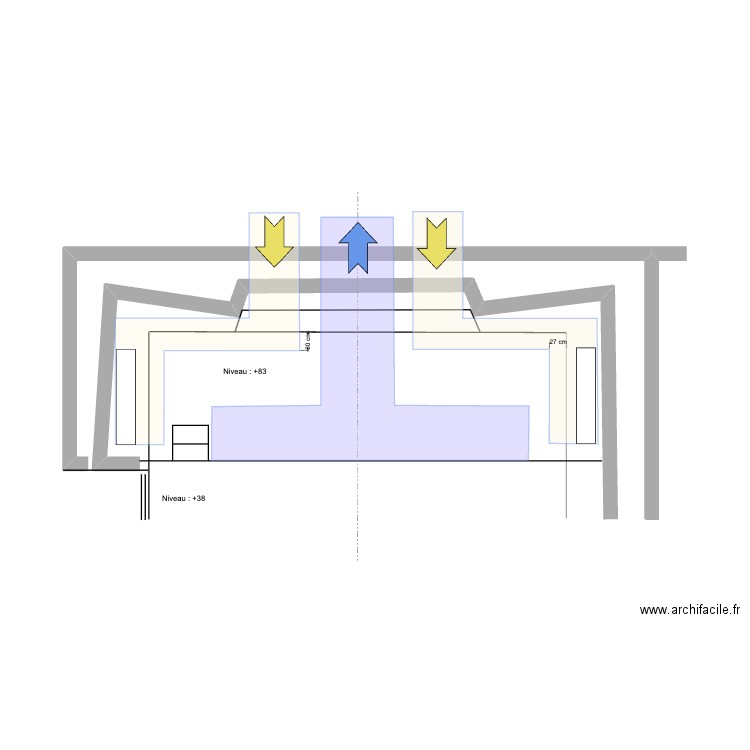 D4 Aération sous estrade. Plan de 0 pièce et 0 m2