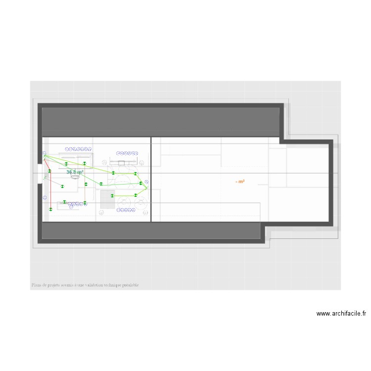 audon etage. Plan de 0 pièce et 0 m2