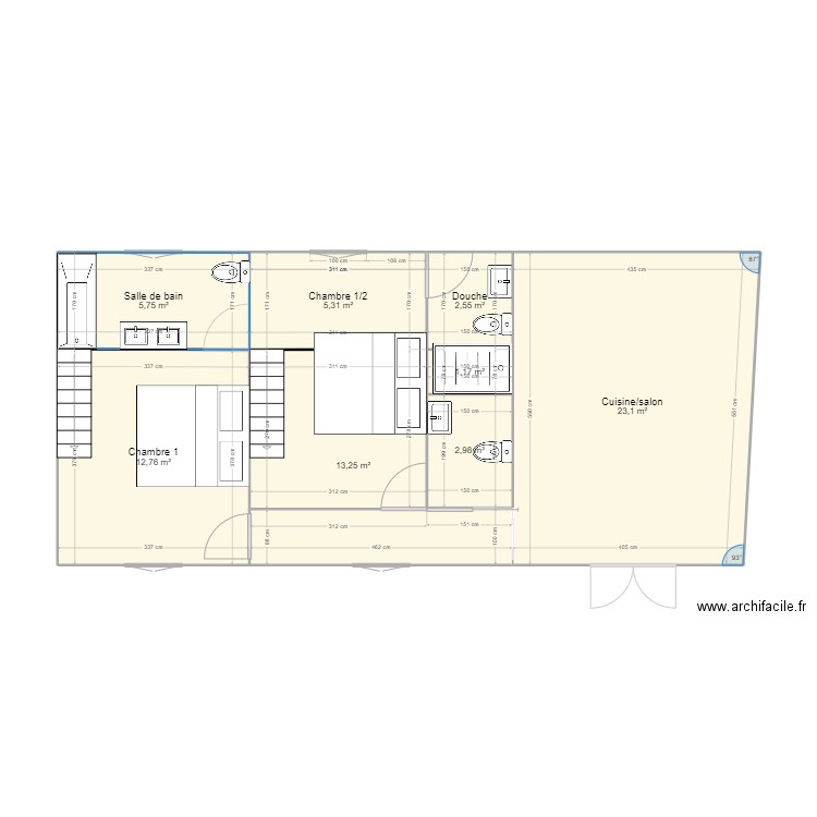 CASA PORTUGAL. Plan de 8 pièces et 67 m2