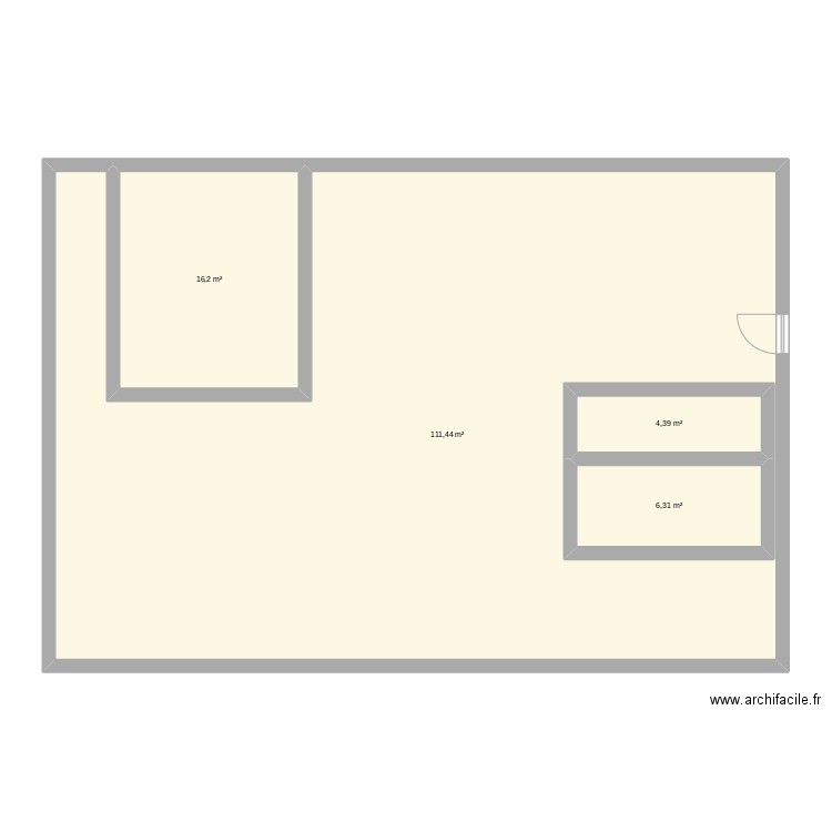 Maison. Plan de 4 pièces et 154 m2