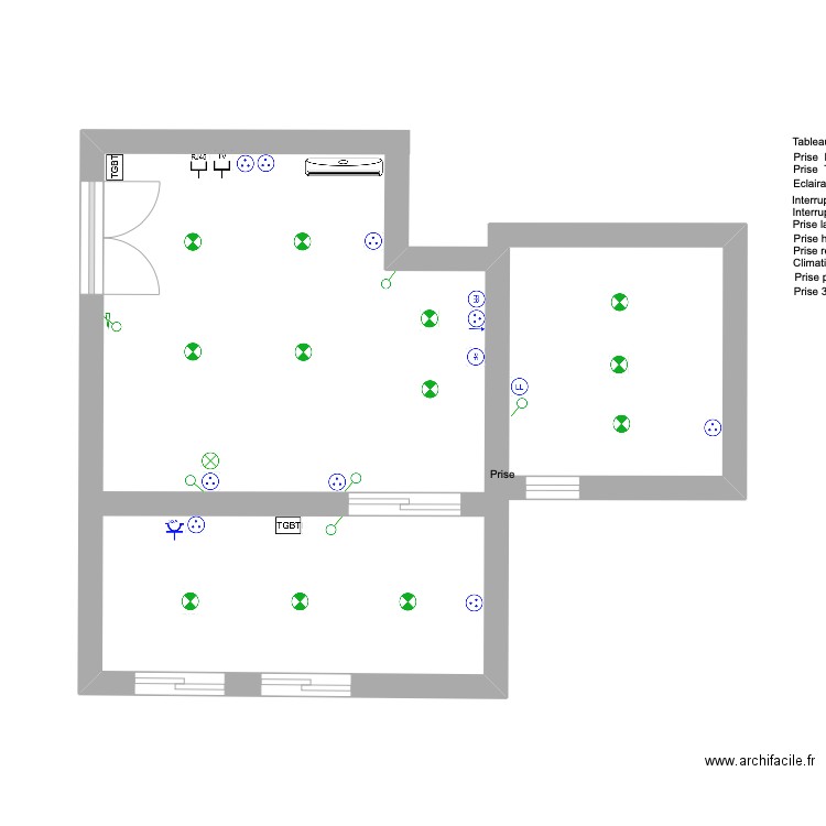 PLAN ELECTRIQUE . Plan de 0 pièce et 0 m2